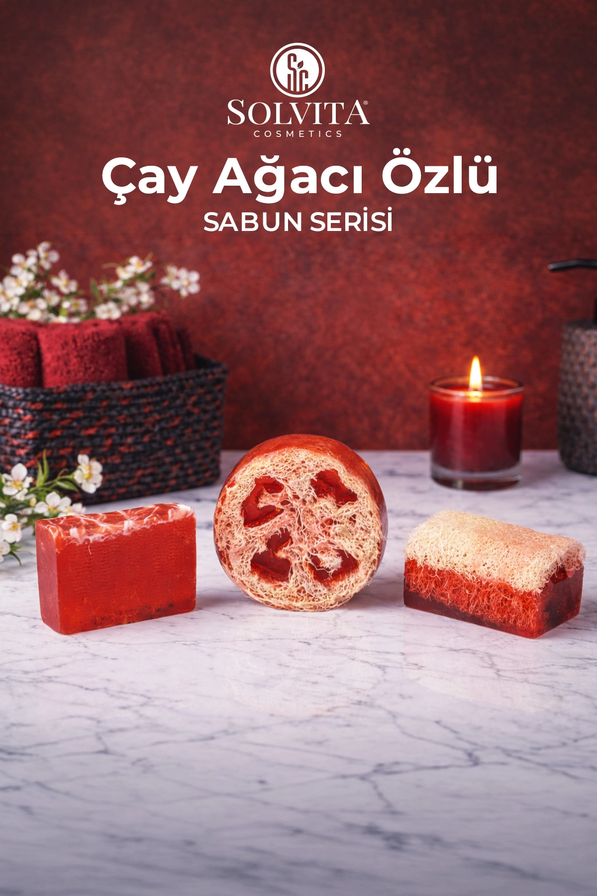 %100 El Yapımı Kabak Lifli Çay Ağacı Özlü Sabun