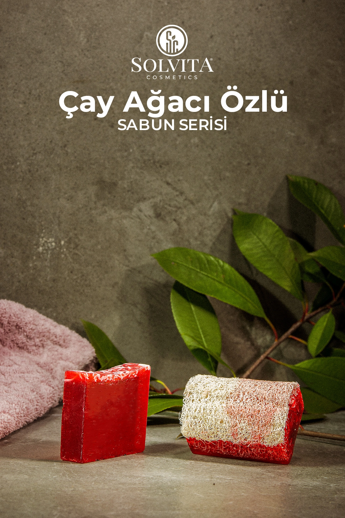 %100 El Yapımı Kabak Lifli Çay Ağacı Özlü Sabun