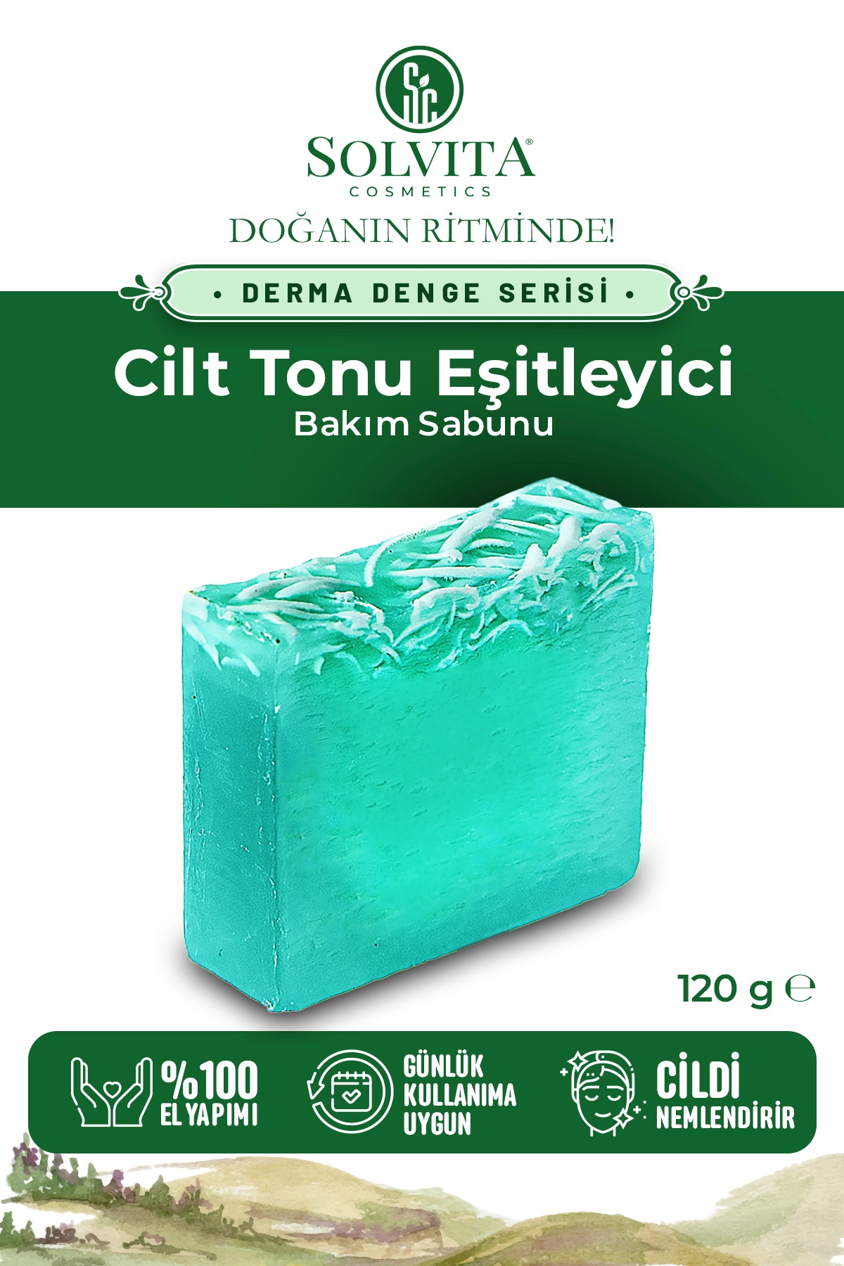 %100 El Yapımı Cilt Tonu Eşitleyici Bakım Sabunu