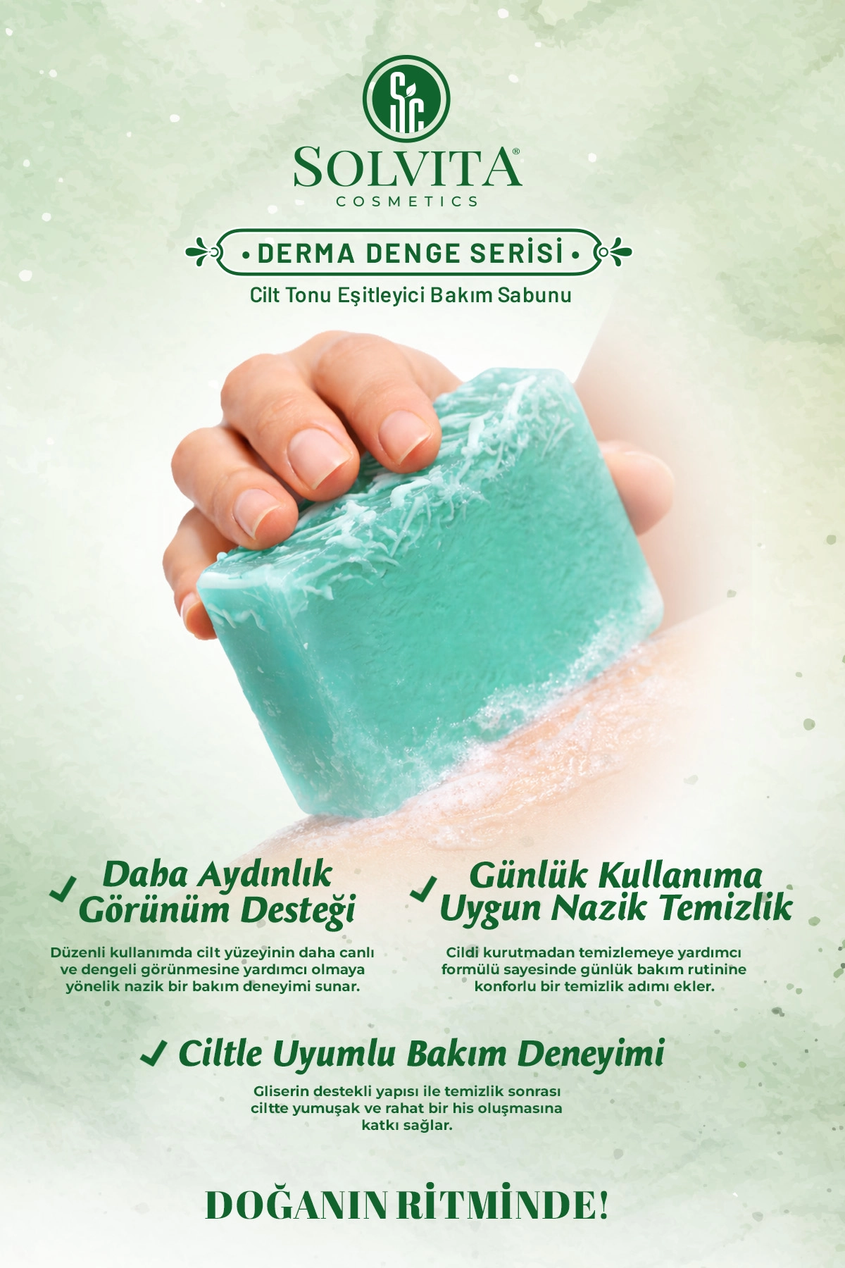 %100 El Yapımı Cilt Tonu Eşitleyici Bakım Sabunu
