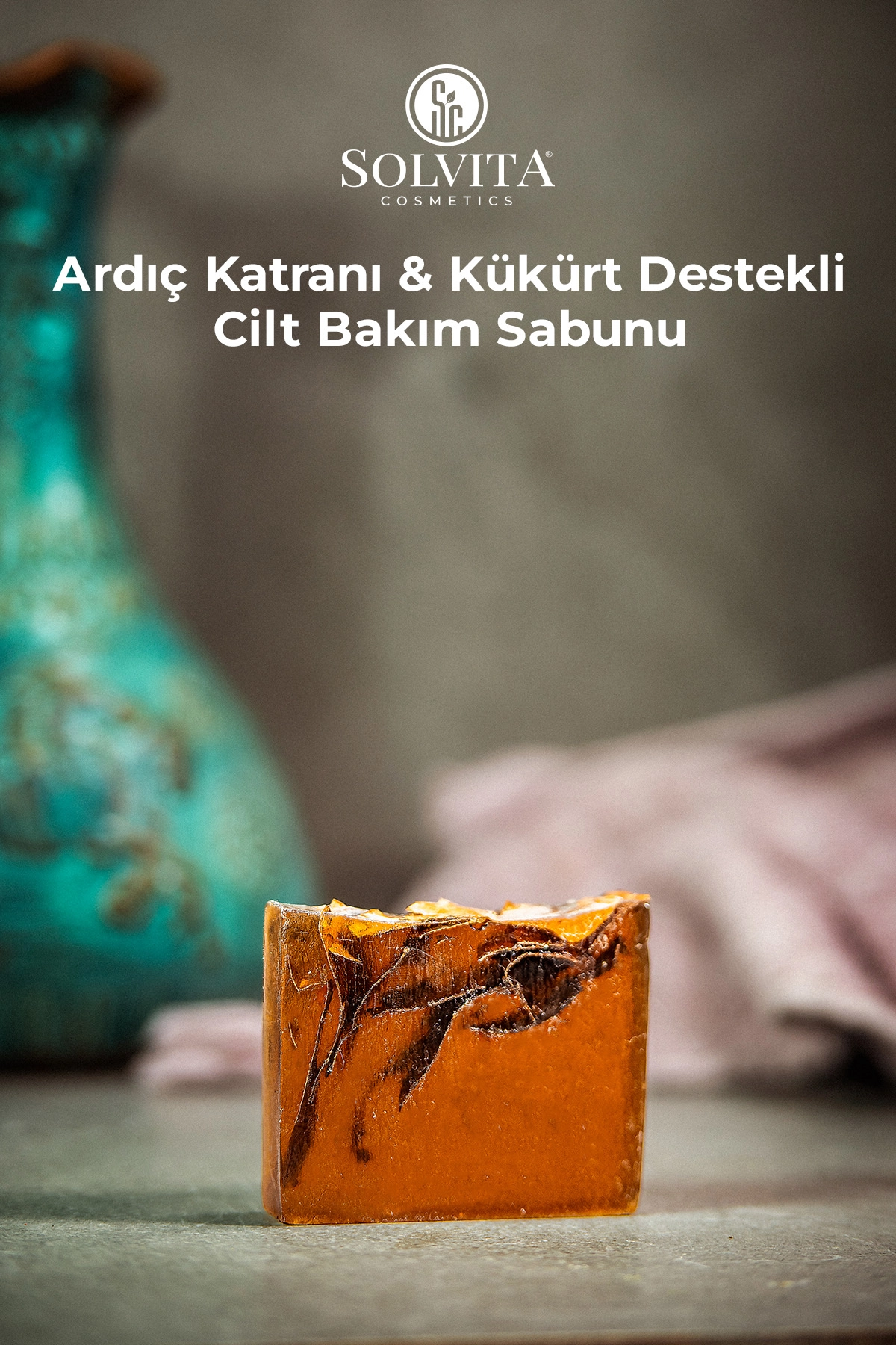 %100 El Yapımı Ardıç Katranı & Kükürtlü Sabun