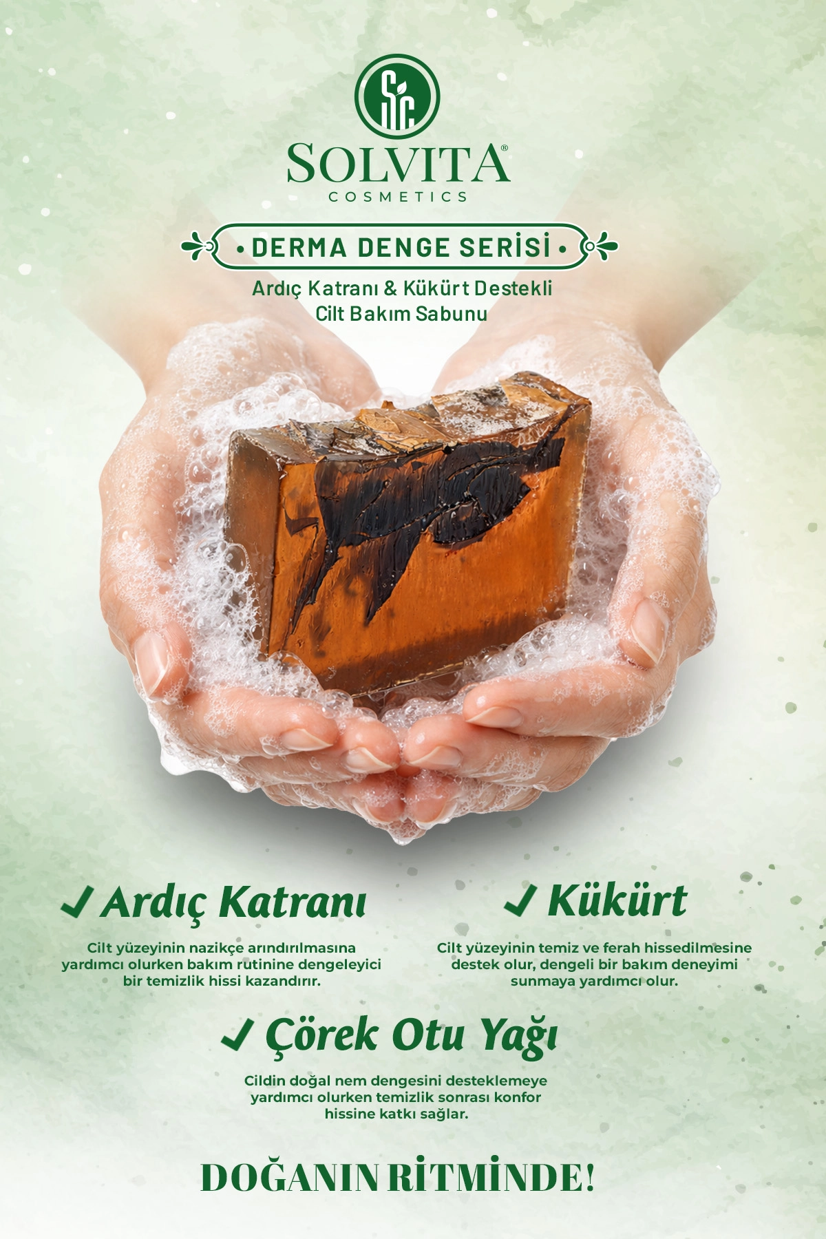 %100 El Yapımı Ardıç Katranı & Kükürtlü Sabun