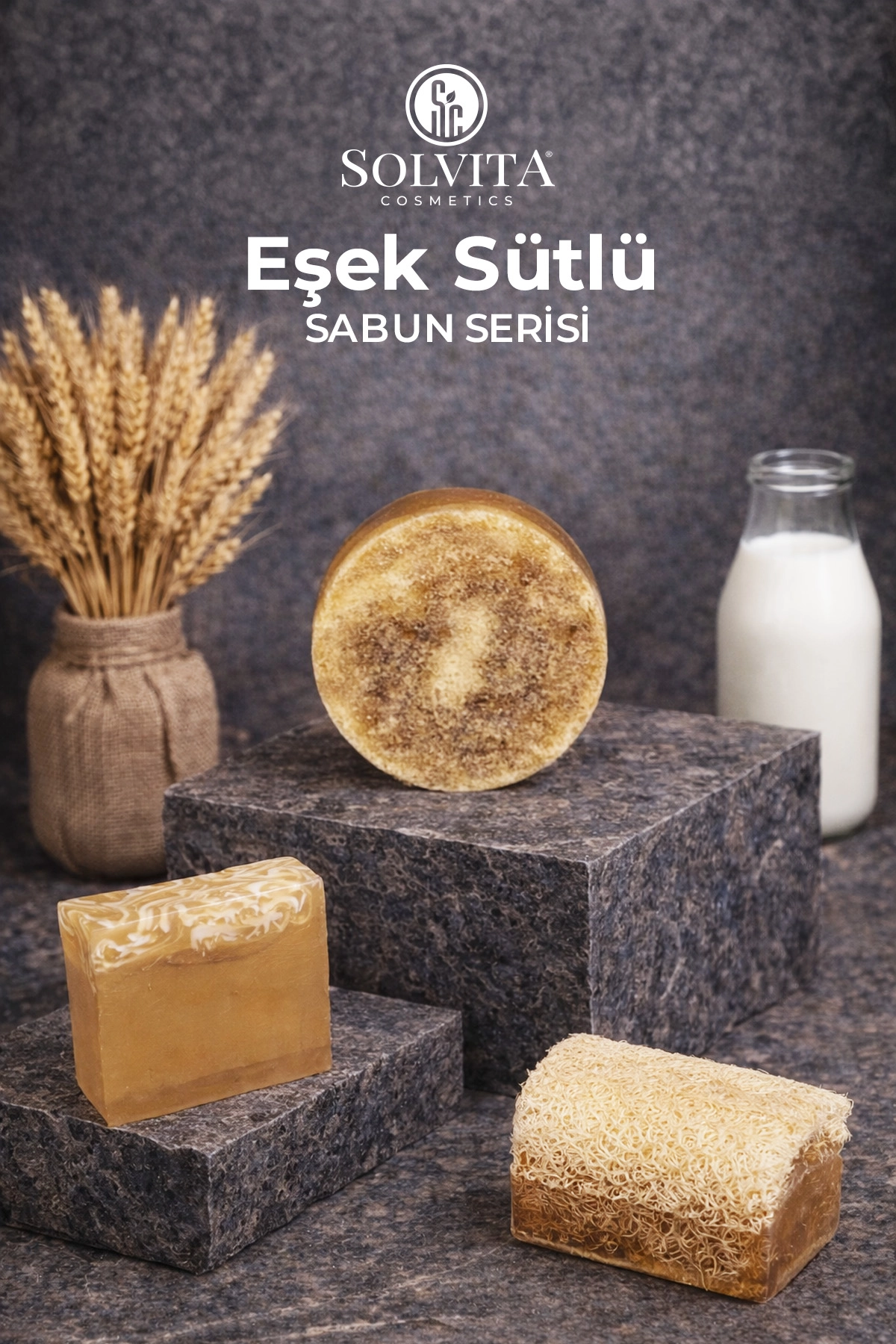 %100 El Yapımı Eşek Sütü Gliserinli Sabun