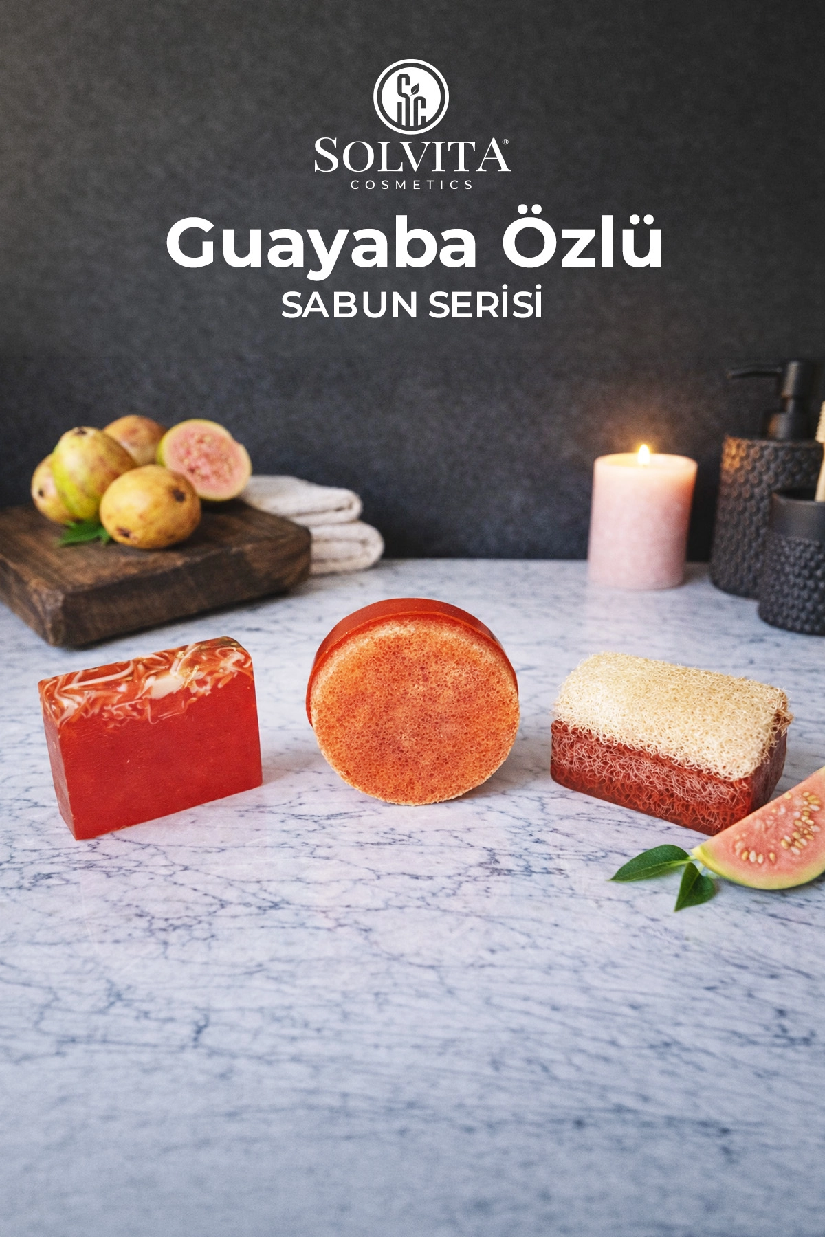 %100 El Yapımı Kabak Lifli Guayaba Özlü Sabun