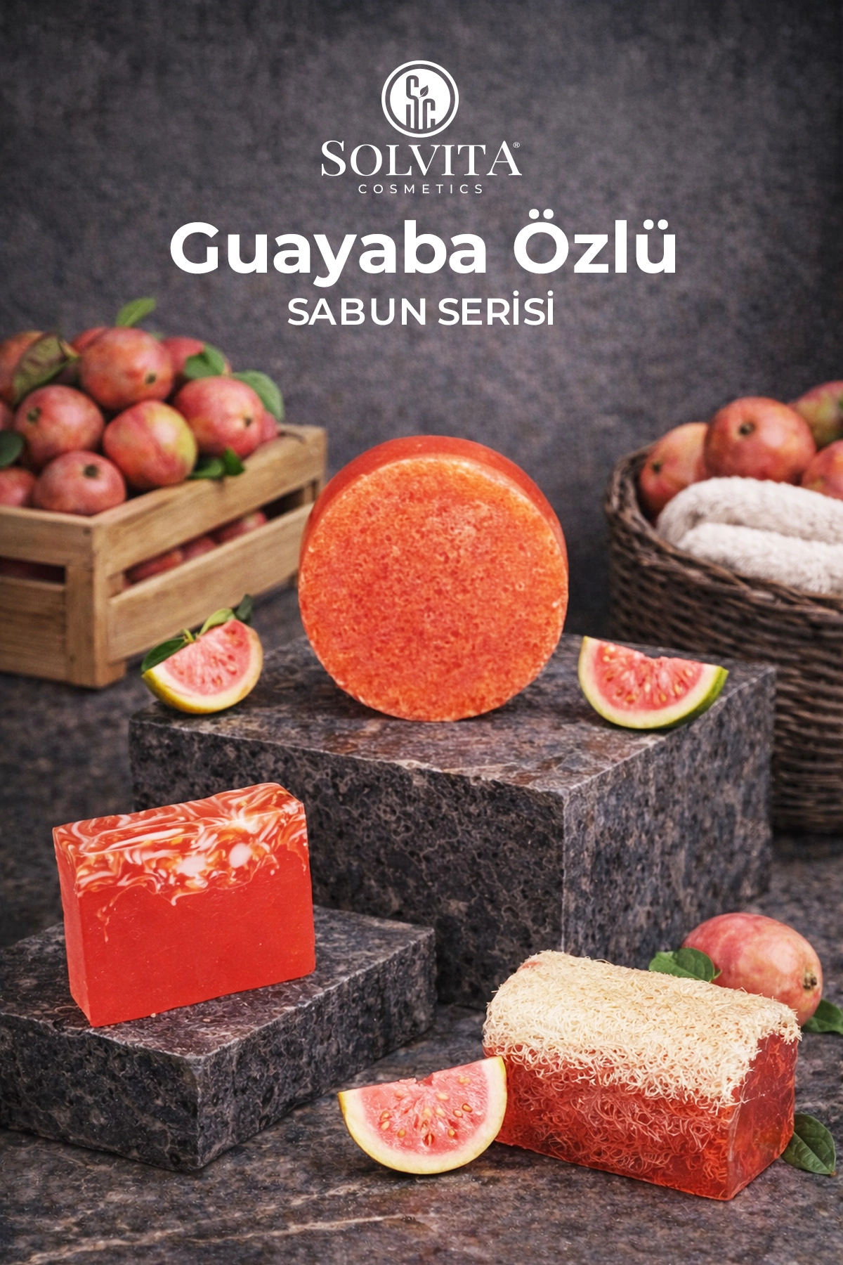 %100 El Yapımı Guayaba Özlü Gliserinli Sabun