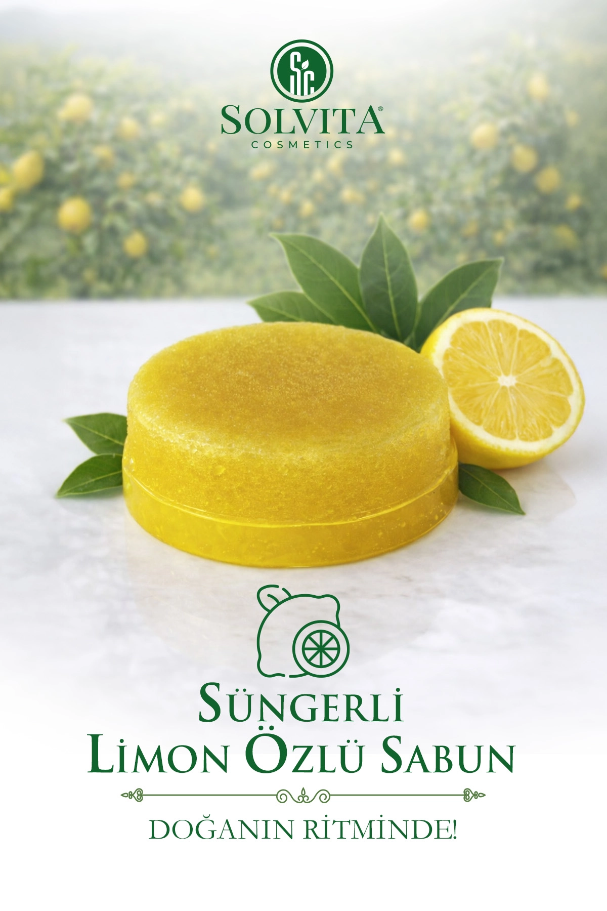 %100 El Yapımı Limon Özlü Gliserinli Sabun