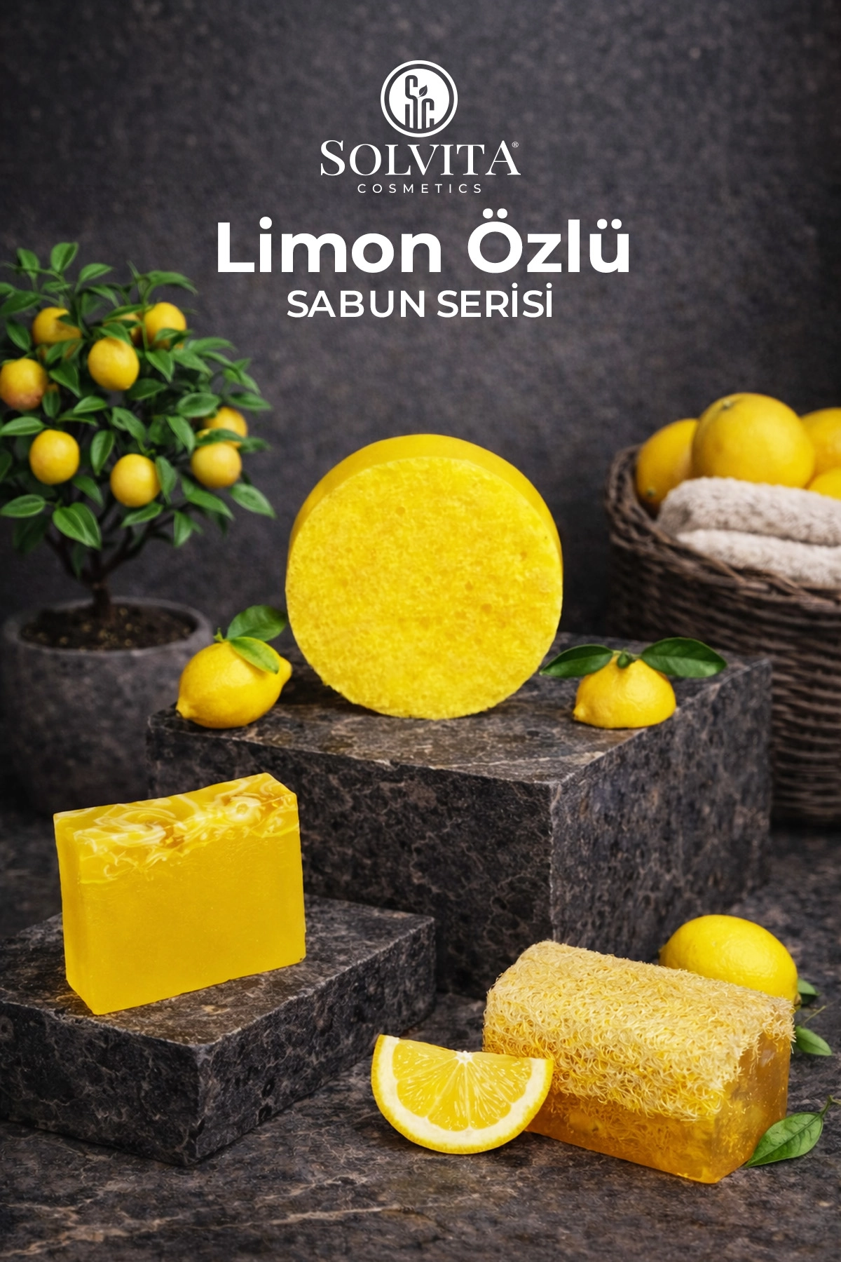 %100 El Yapımı Limon Özlü Gliserinli Sabun