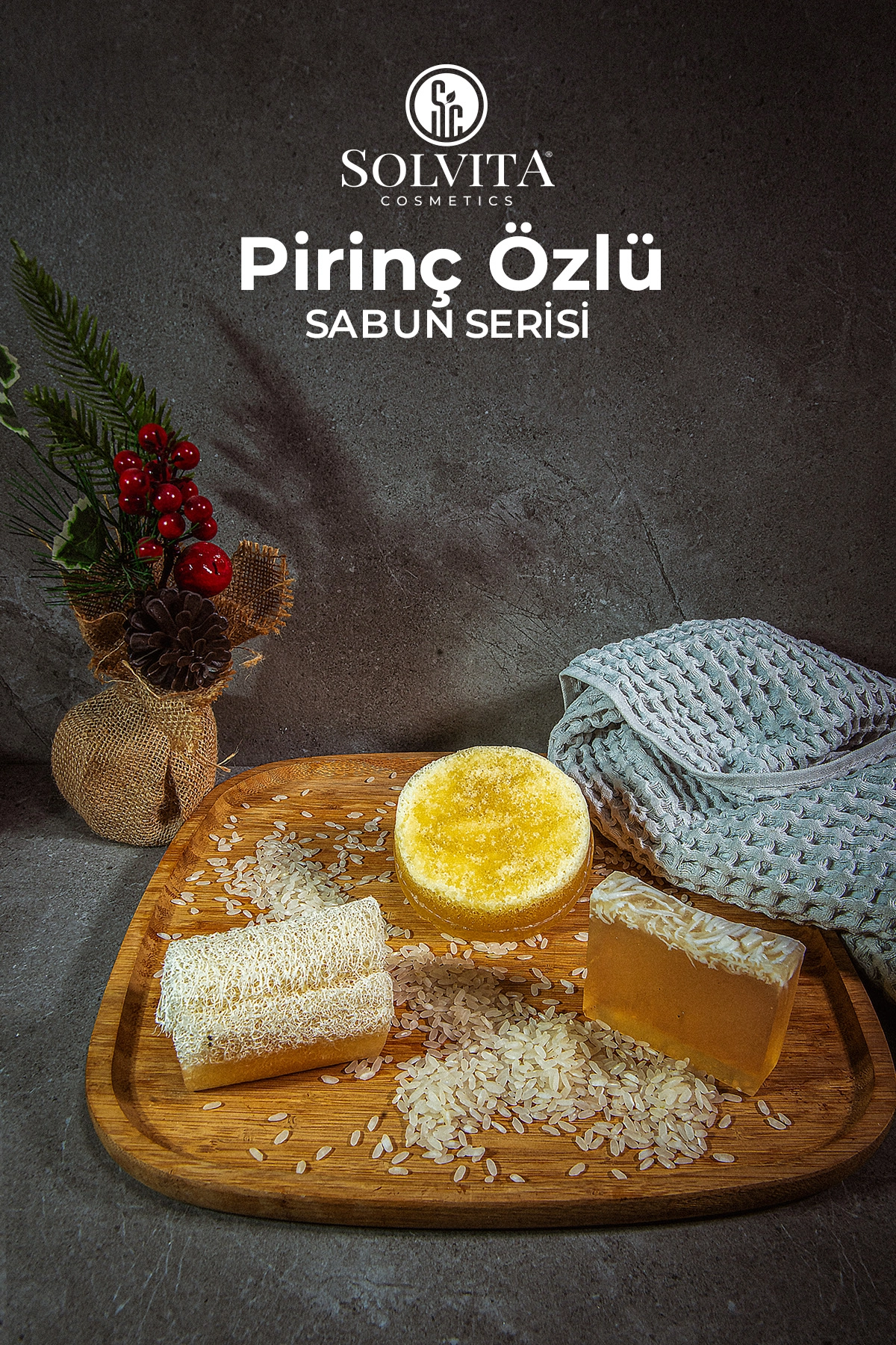 %100 El Yapımı Pirinç Özlü Gliserinli Sabun