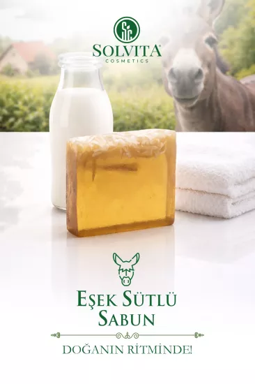 %100 El Yapımı Eşek Sütü Gliserinli Sabun