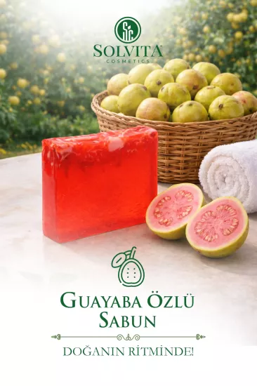 %100 El Yapımı Guayaba Özlü Gliserinli Sabun