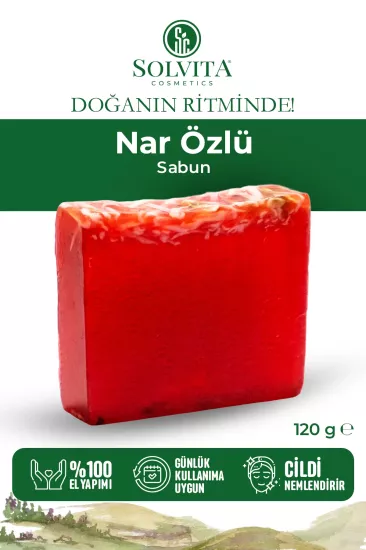 %100 El Yapımı Nar Özlü Gliserinli Sabun