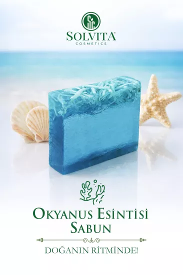 %100 El Yapımı Okyanus Esintisi Gliserinli Sabun