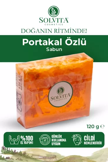 %100 El Yapımı Portakal Özlü Gliserinli Sabun