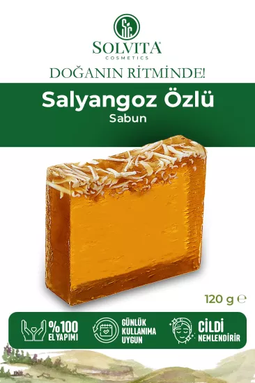 %100 El Yapımı Salyangoz Özlü Gliserinli Sabun