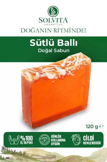 %100 El Yapımı Sütlü Ballı Gliserinli Sabun