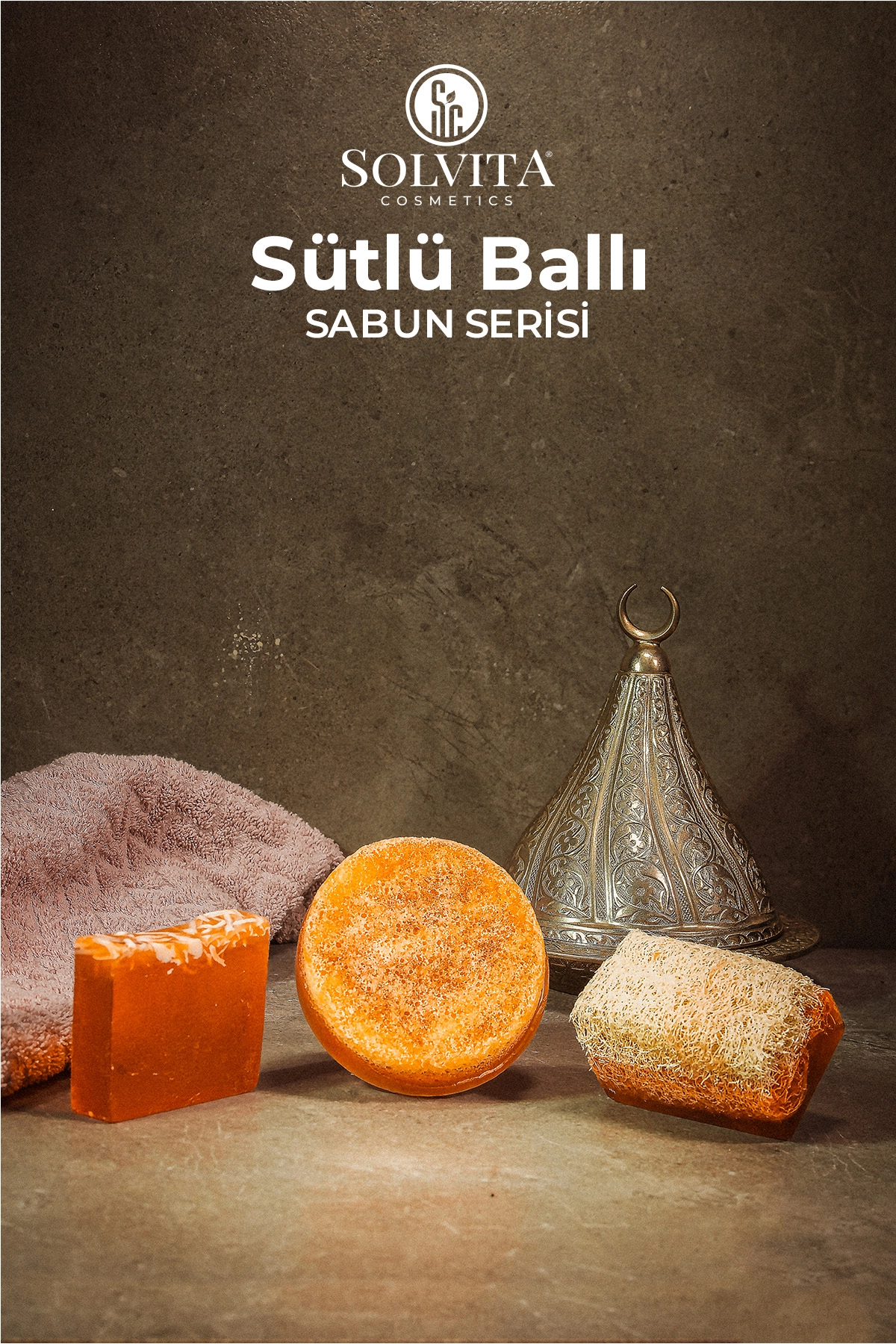 %100 El Yapımı Kabak Lifli Sütlü Ballı Sabun